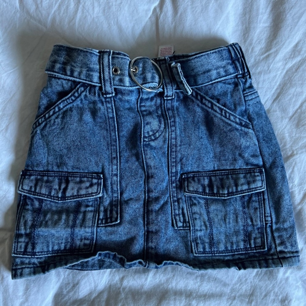Justice Blue Denim Skirt